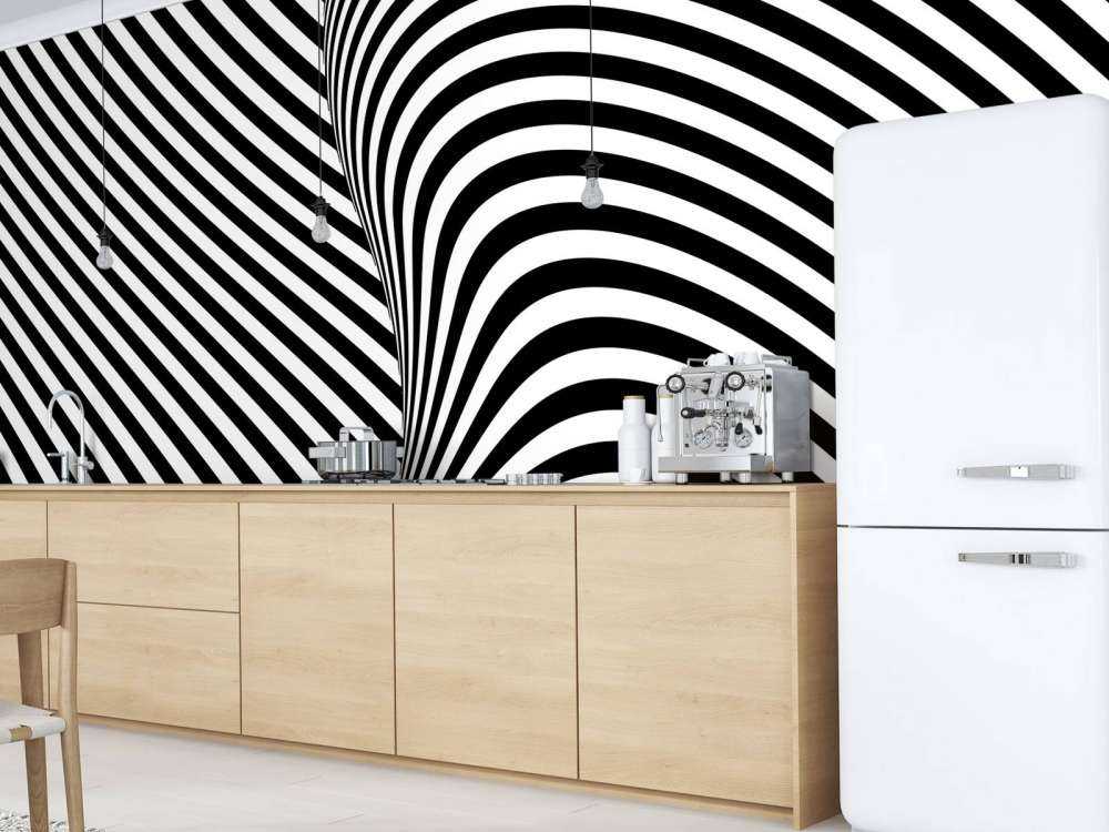 Black and white op art