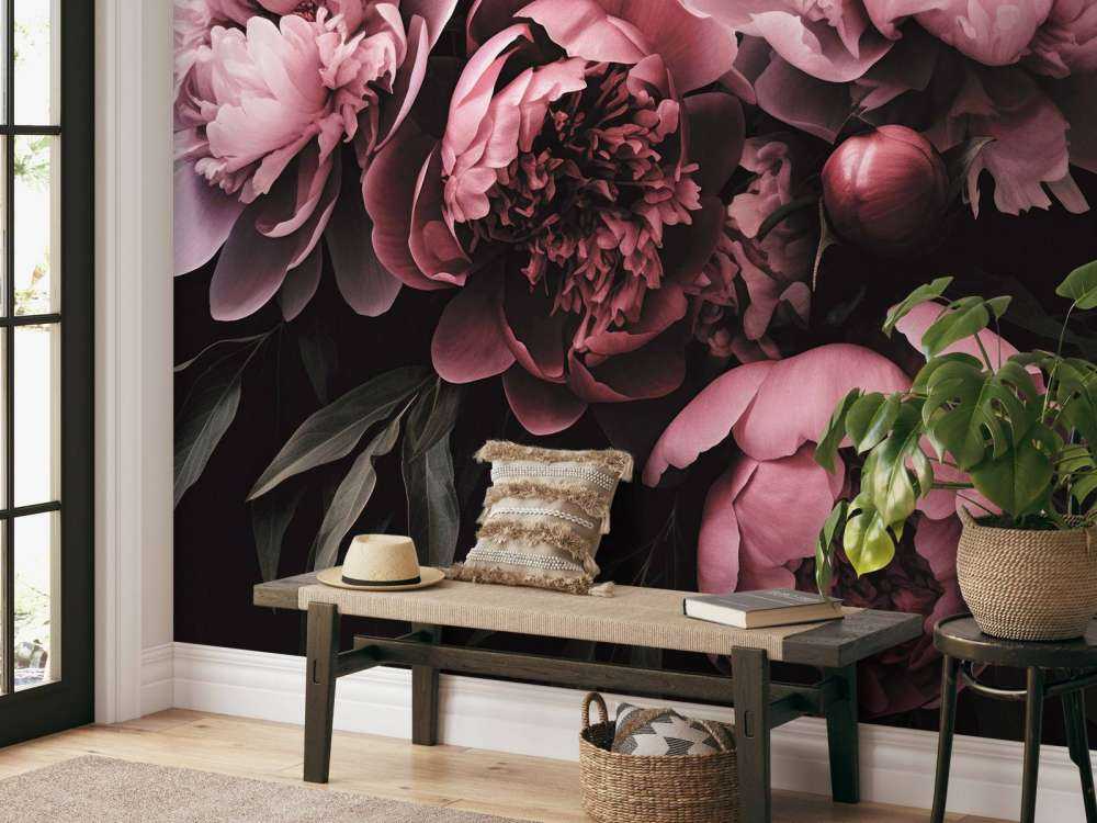 pivoines opulentes fleurs romantiques rose pastel
