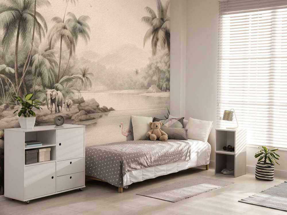 Paysage de jungle avec animaux