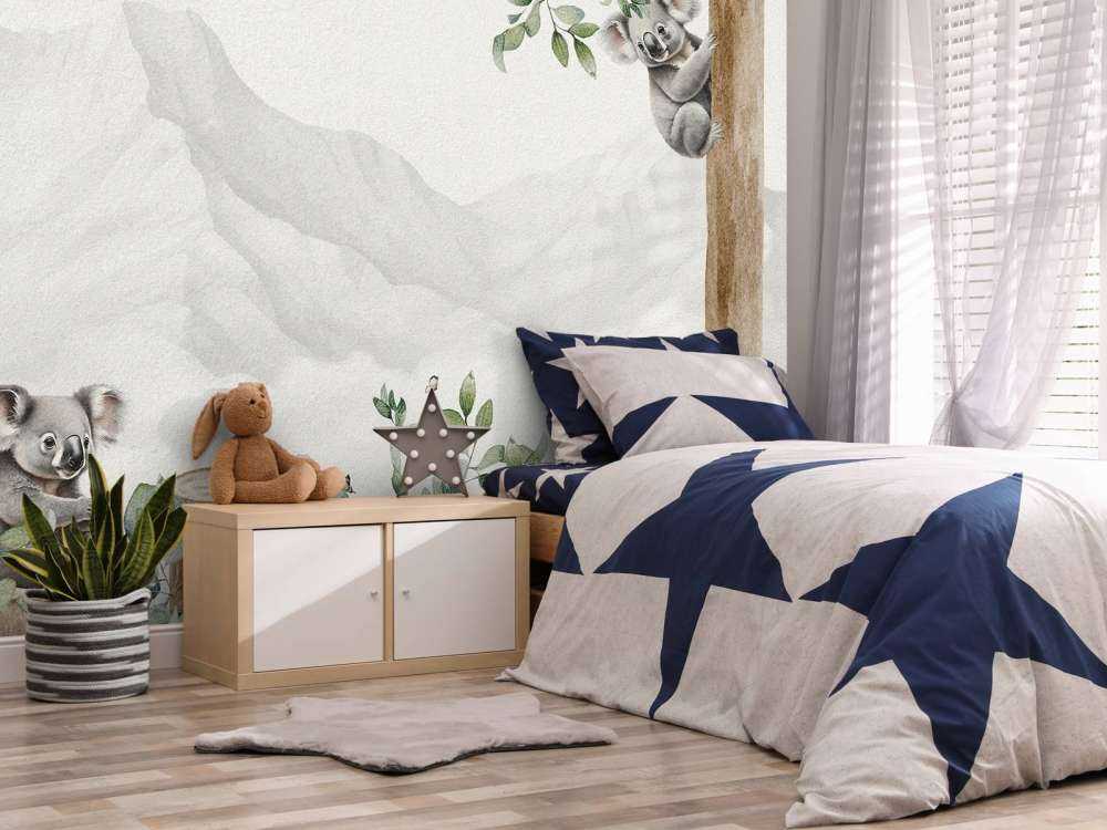 Paysage de koalas en couleurs