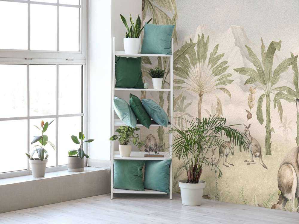 Paysage de kangourous