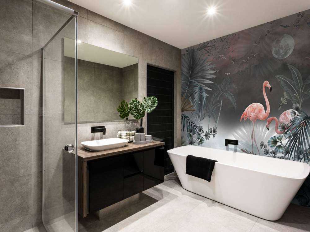 Flamants roses la nuit