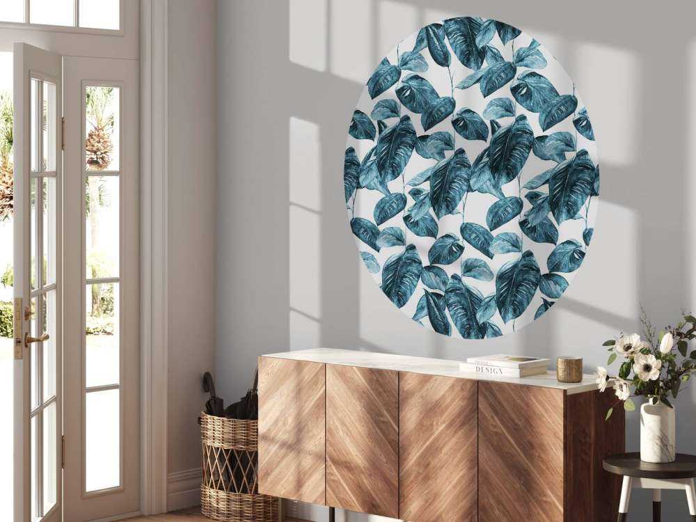 Plantes&#x20;&#xE0;&#x20;l&#x27;aquarelle&#x20;bleu&#x20;canard