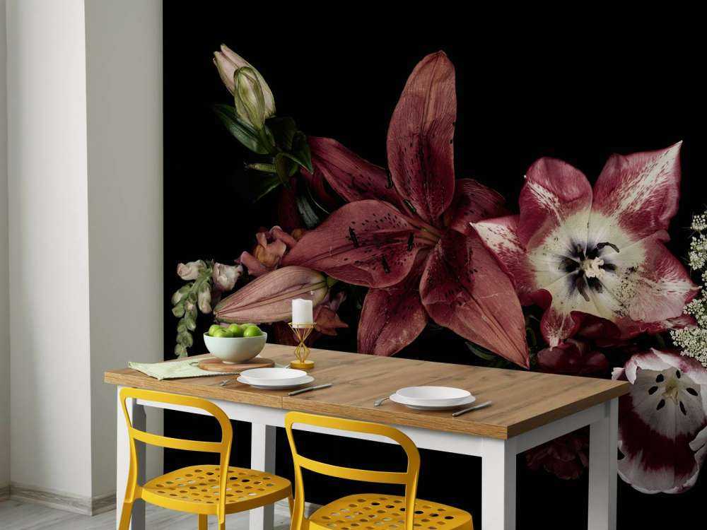 Fleurs colorées composition florale