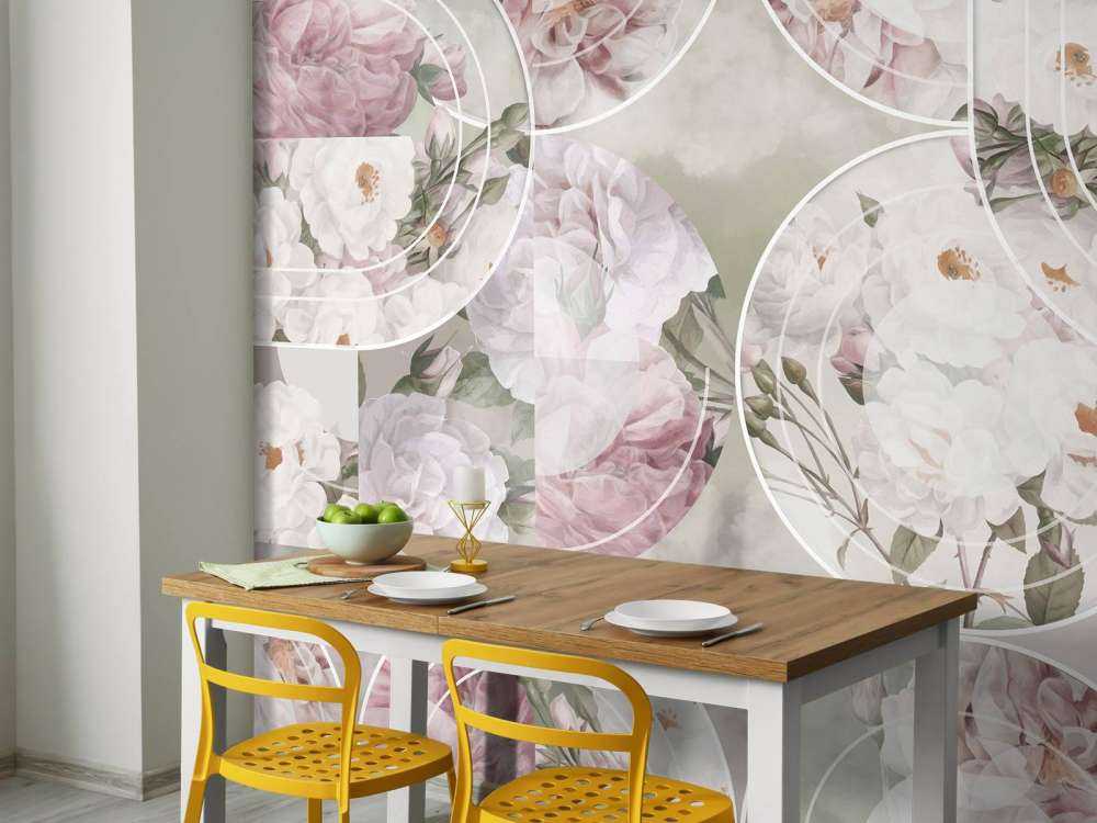 Élégance florale intemporelle - Rose vert