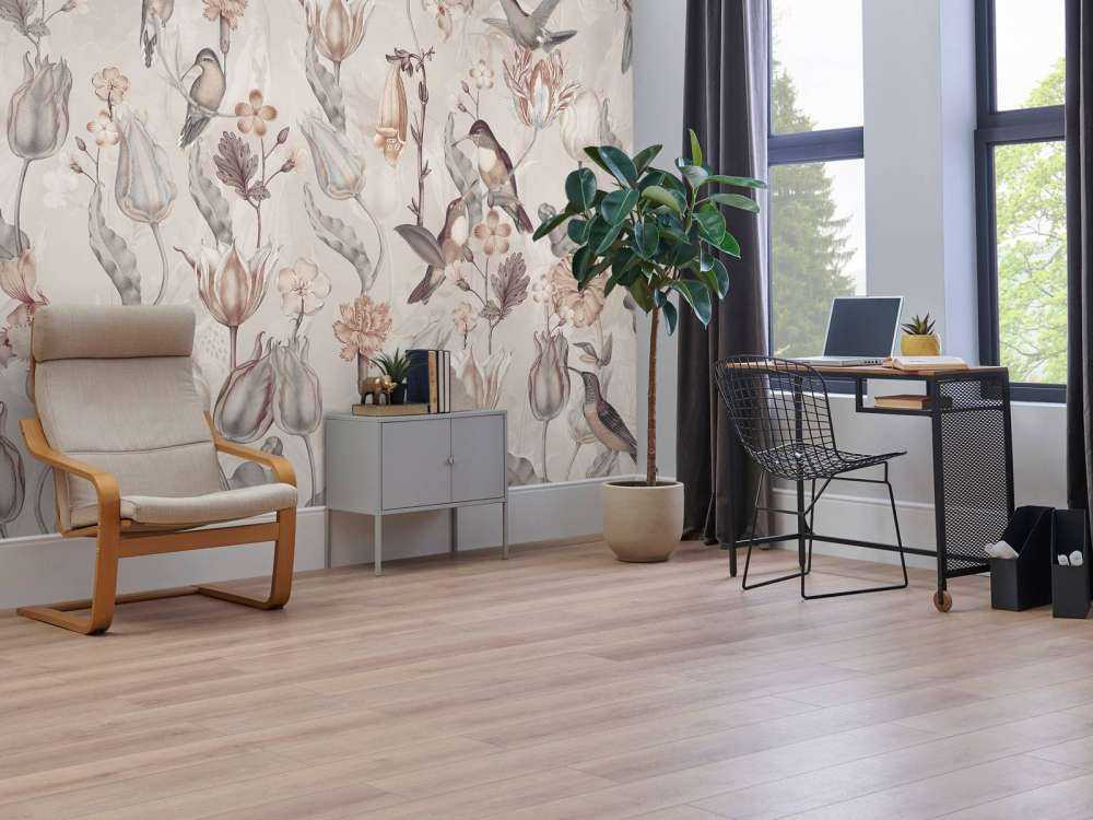 Symphonie des Colibris de Printemps - Fleur Sépia Vintage