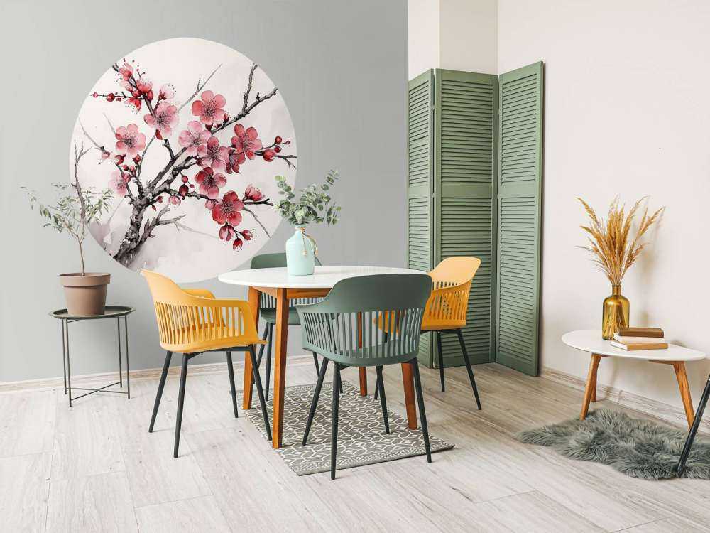 Encre Branches de Fleurs de Cerisier #6