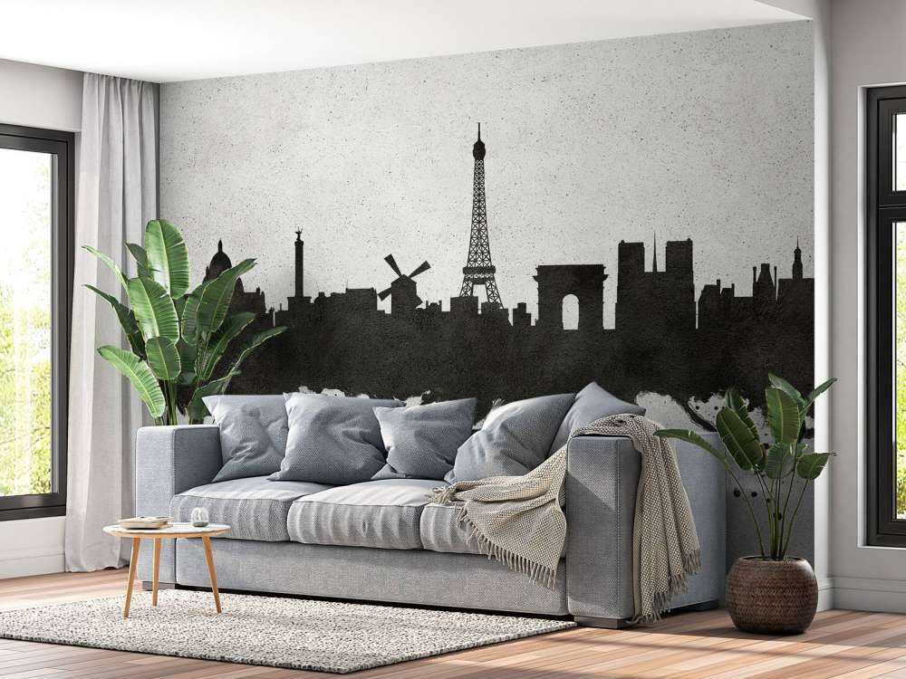 Aquarelle skyline, Paris