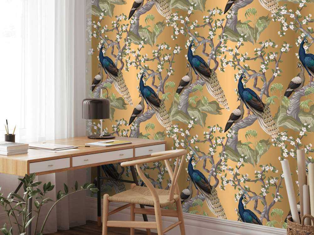 Chuchotements de Paon dans l'Oasis