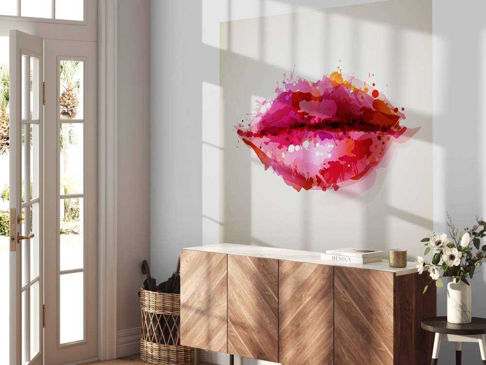 Lèvres rouges de femmes