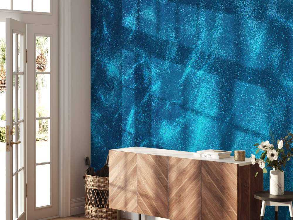 Ruisseau à paillettes bleues