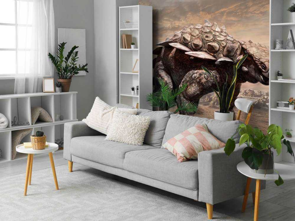 Dinosaure dans une zone déserte