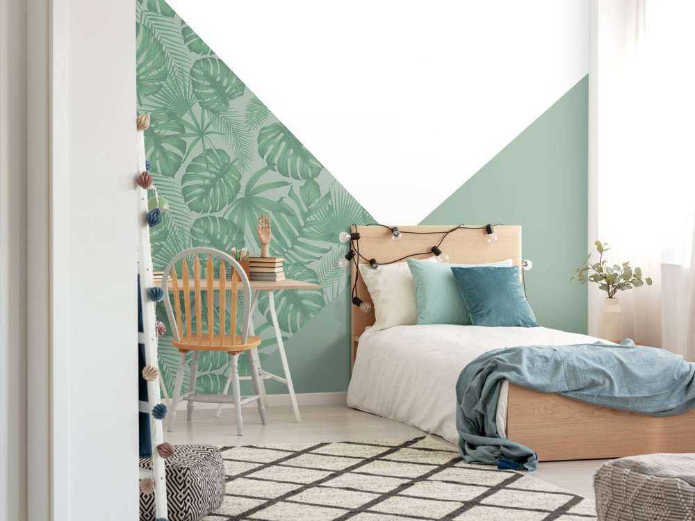 Triangles avec motif de jungle