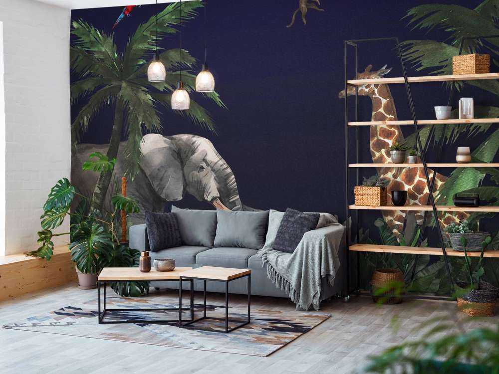 Les animaux de la jungle la nuit