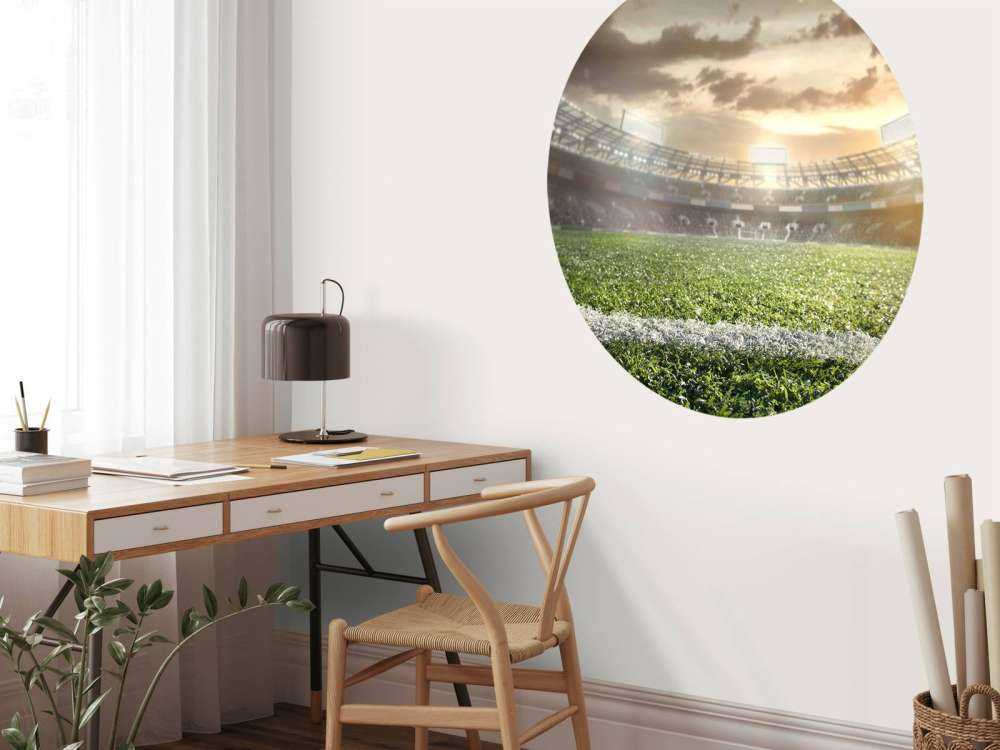 Stade avec gazon artificiel