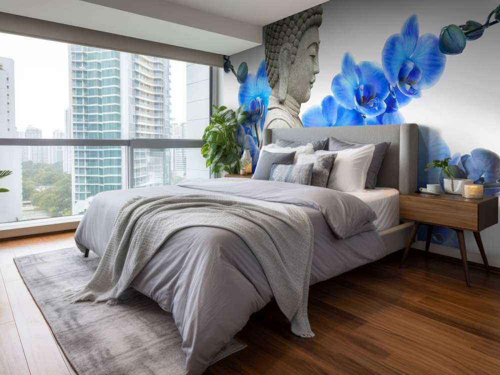 Bouddha et les orchidées