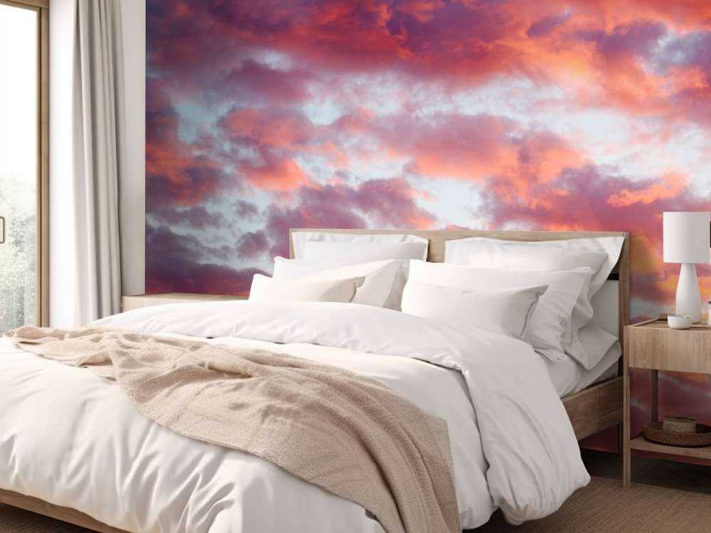 Coucher de soleil dans le ciel