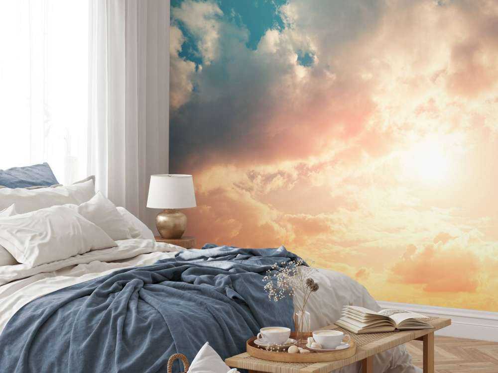 Ciel coloré avec des nuages