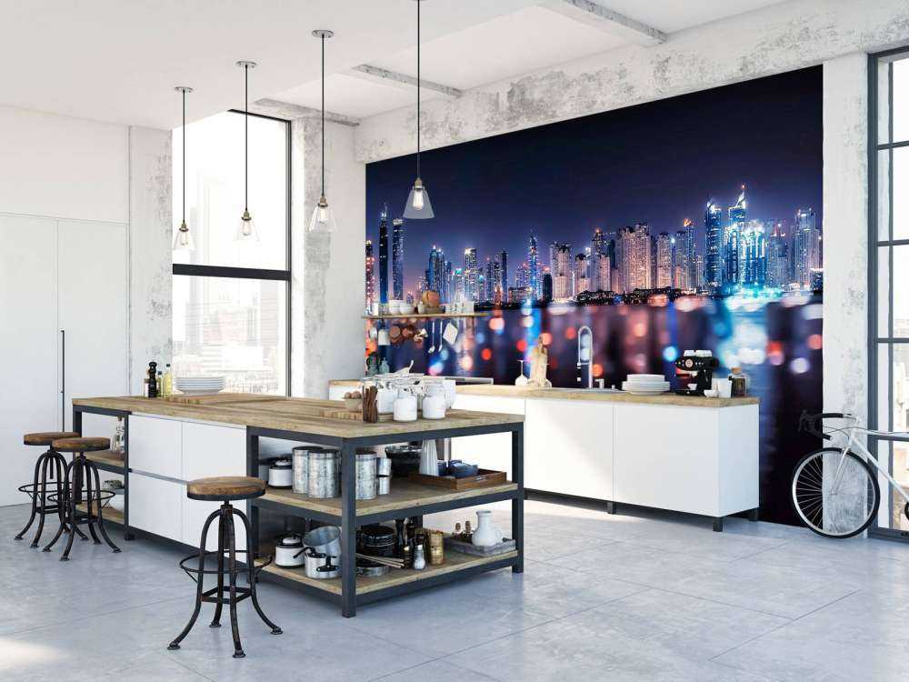 Horizon nocturne au bord de l'eau