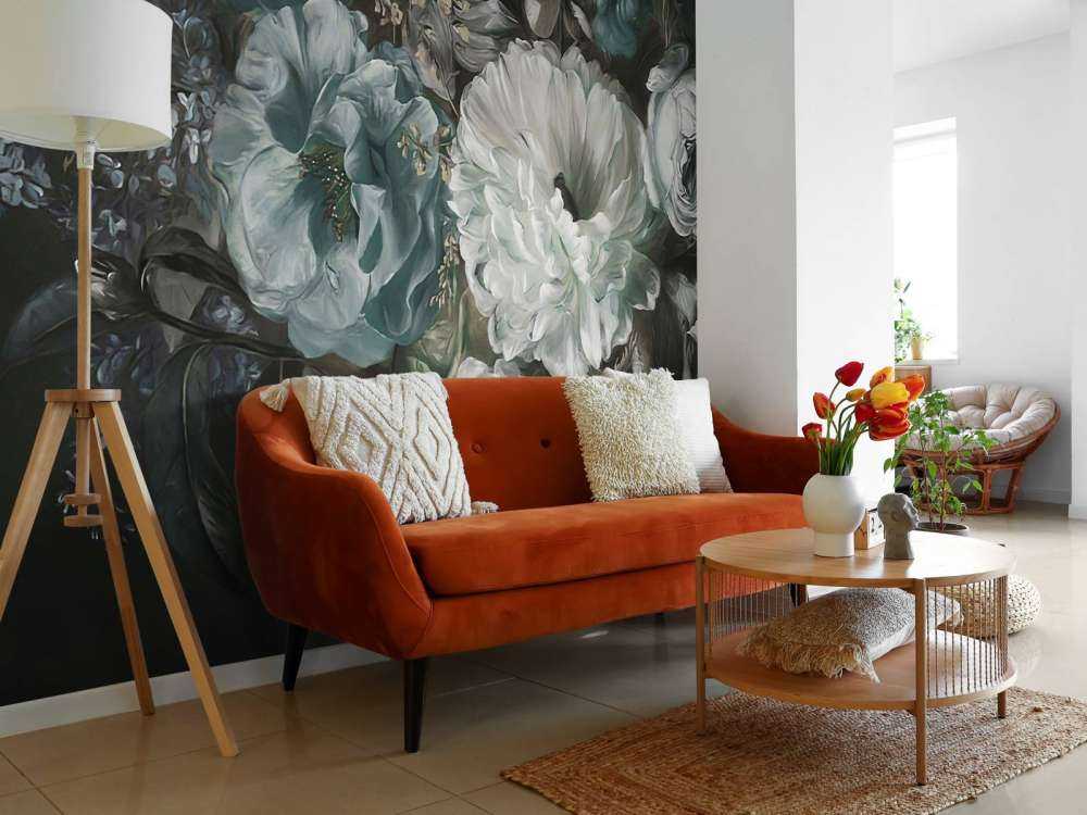 Bouquet avec lilas bleu