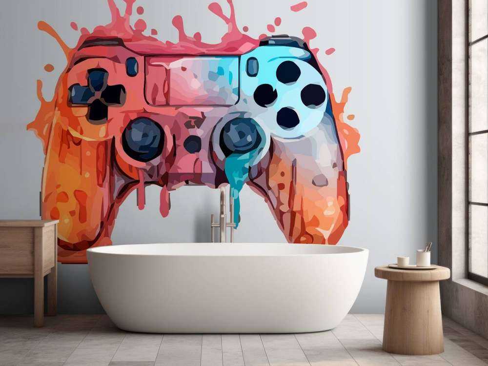 Aquarelle Gamer Éclaboussure