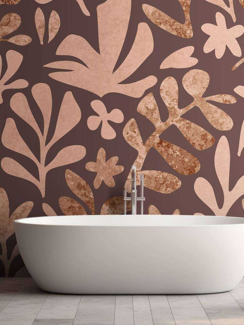 Mousse moka aux formes de feuillage inspirée de Matisse