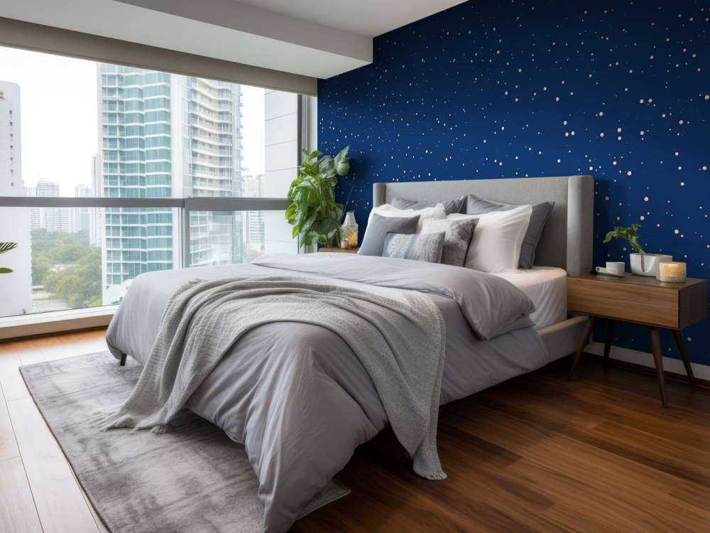 Nuit calme pleine d'étoiles