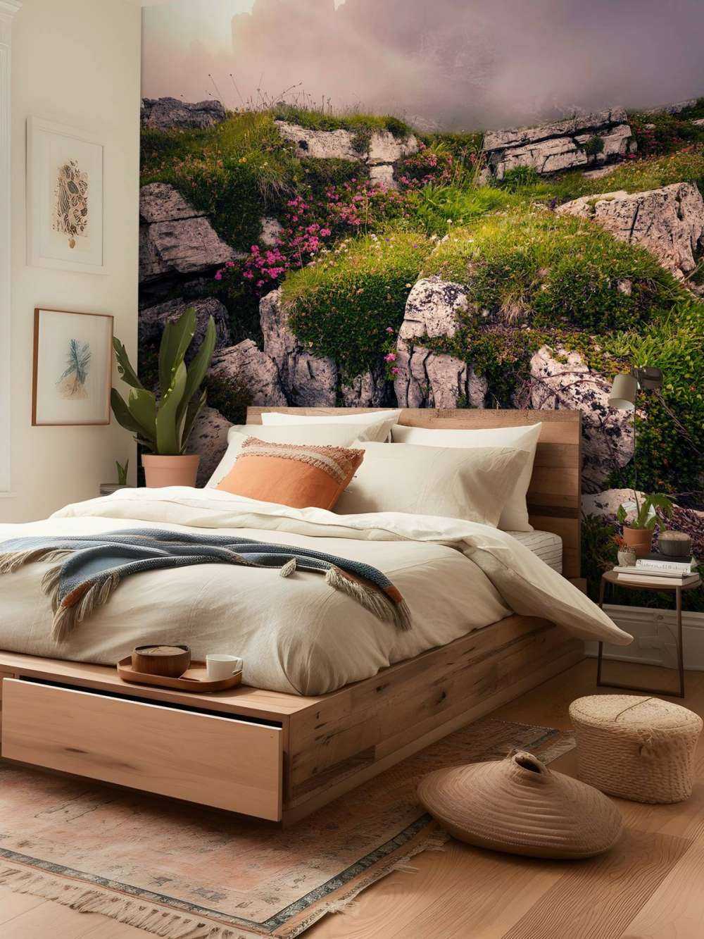 Nevelige Bergtoppen et Fleurs des Alpes