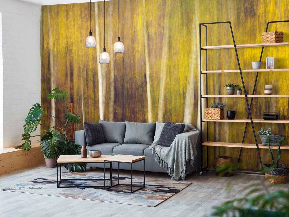 Forêt d'automne en mouvement