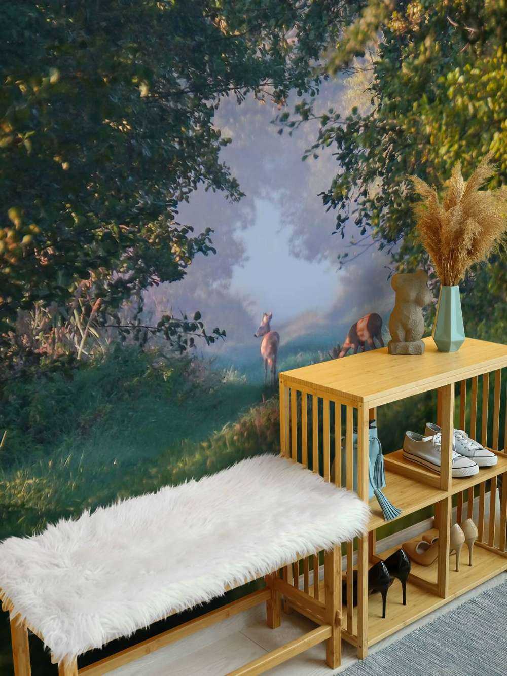 Animaux sauvages dans la lumière du matin