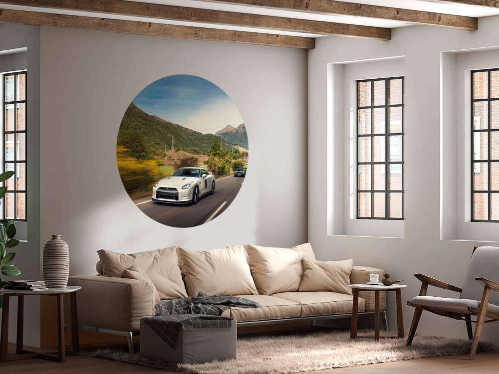 Nissan GT-R en pleine vitesse