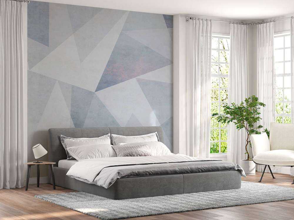 Géométrie glaciale dans une lumière pastel