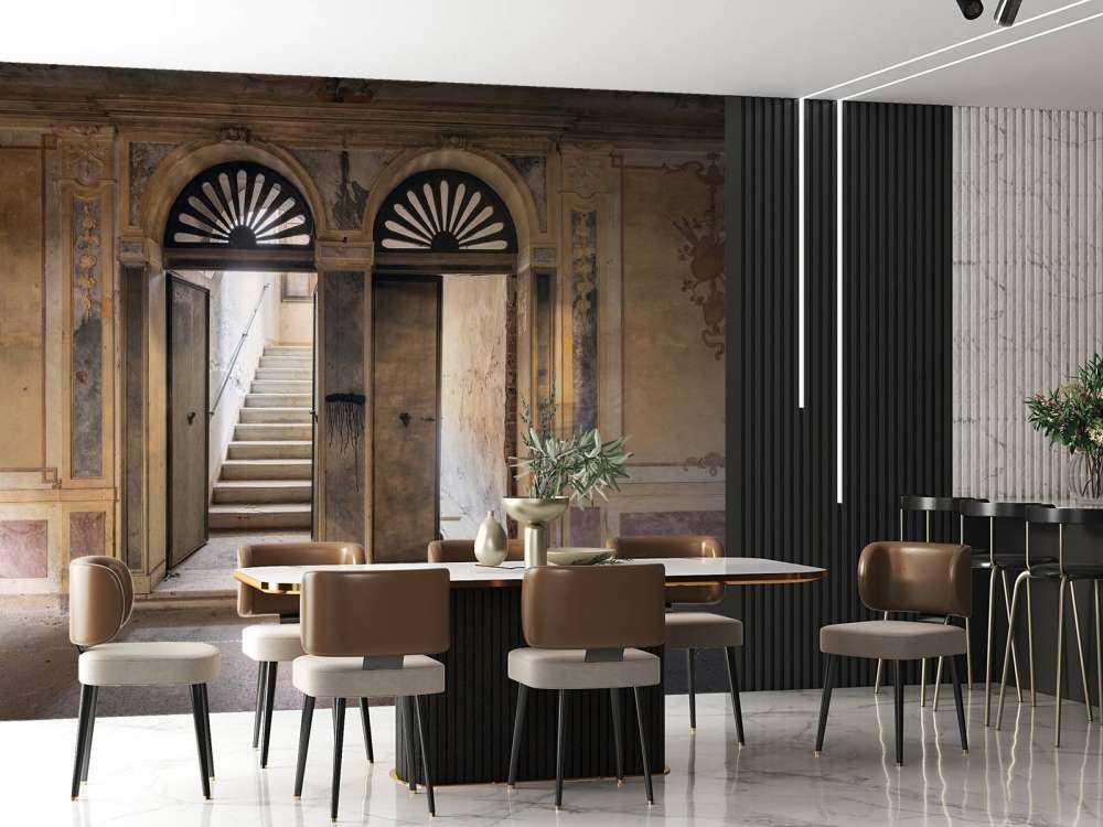 Maison de campagne abandonnée Entrée