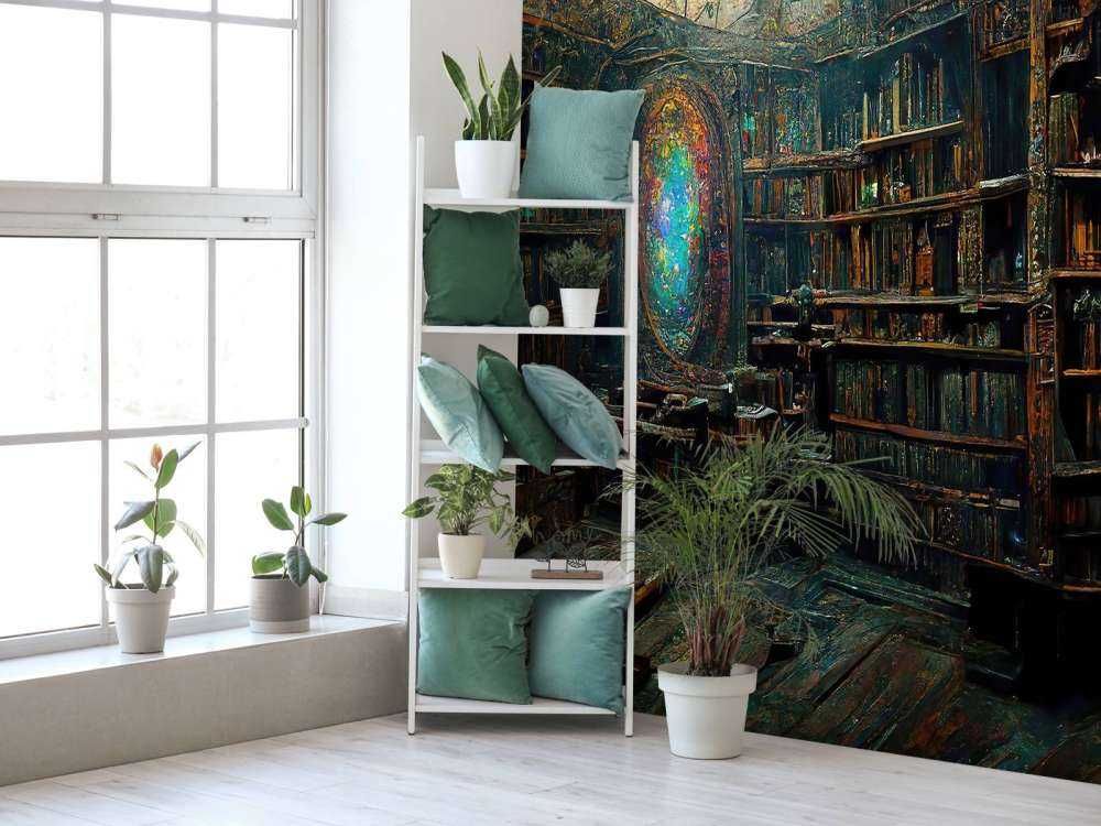 Salle de livres enchantée