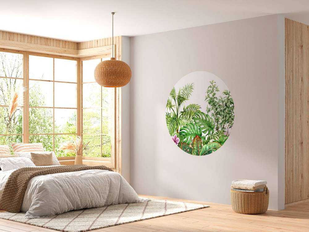 Plantes tropicales à l'aquarelle