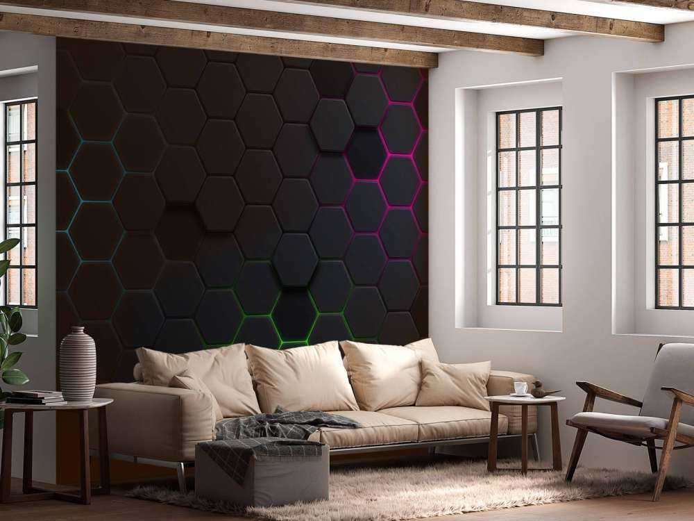 Hexagones lumineux