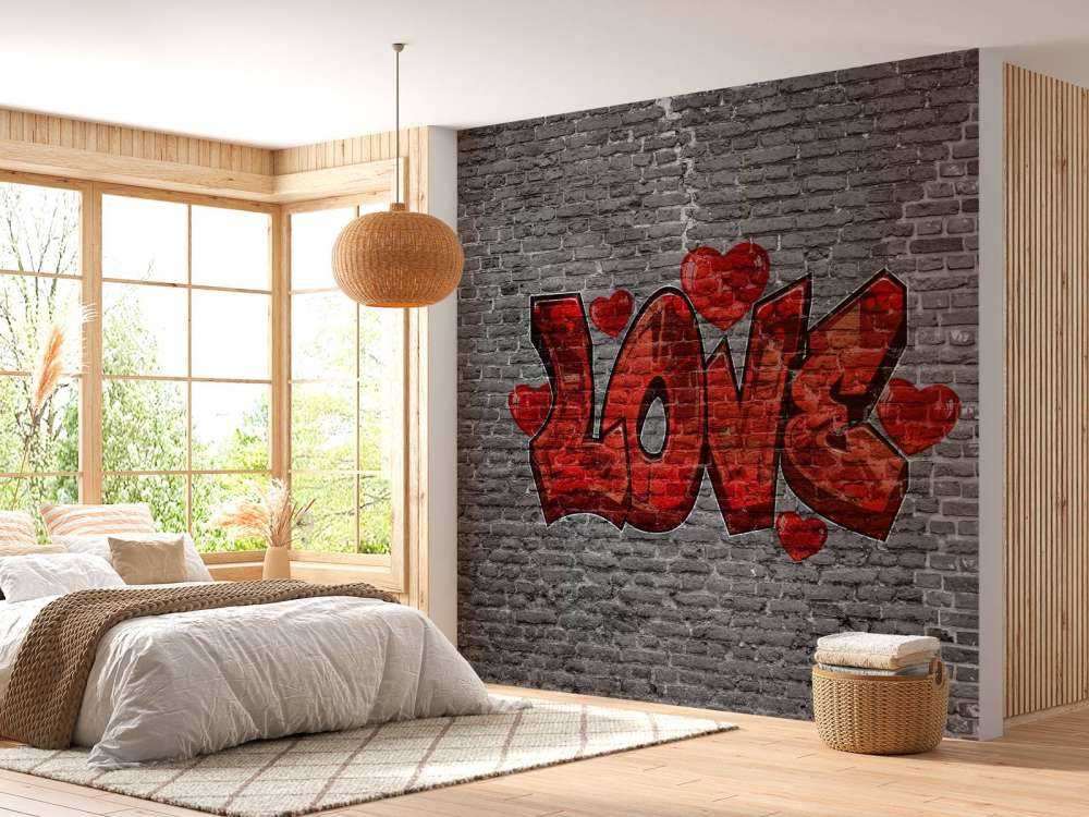 Papier Peint Graffiti Love