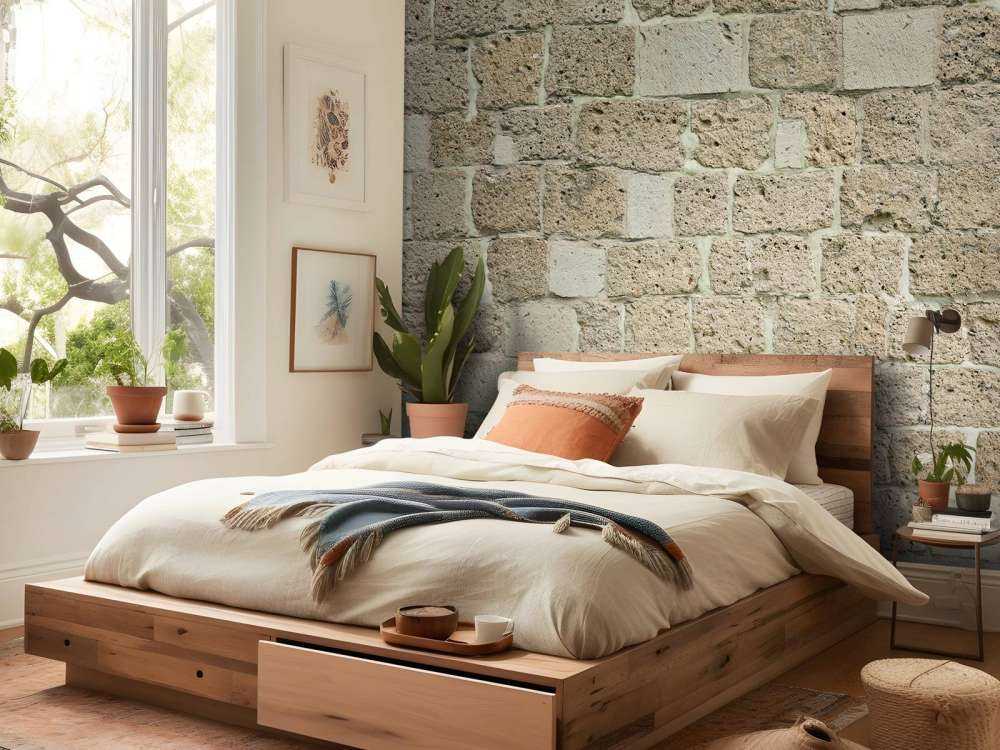 Mur avec de grosses briques