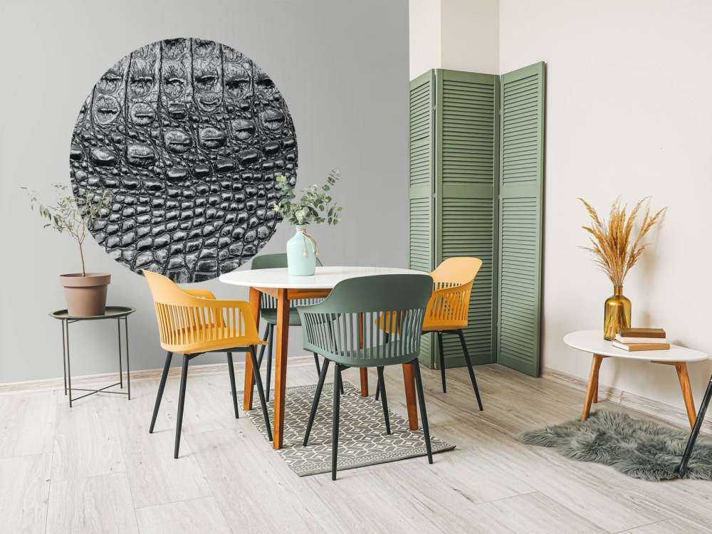 Peau de crocodile noir