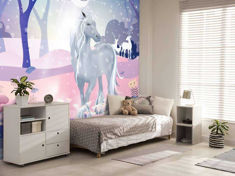 Licorne dans la neige