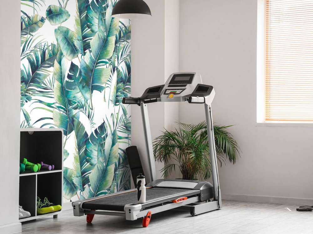 Feuilles de palmier peintes