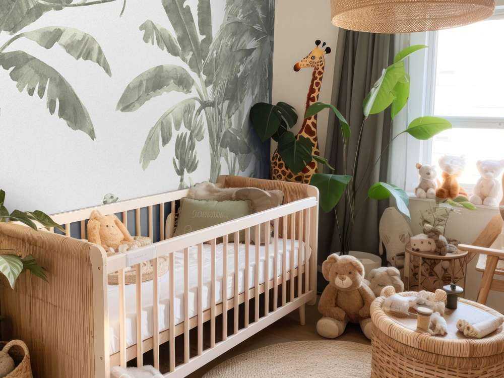 Petits animaux de la jungle en vert d'eau