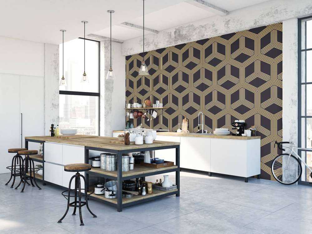 Motif d'illusion art déco