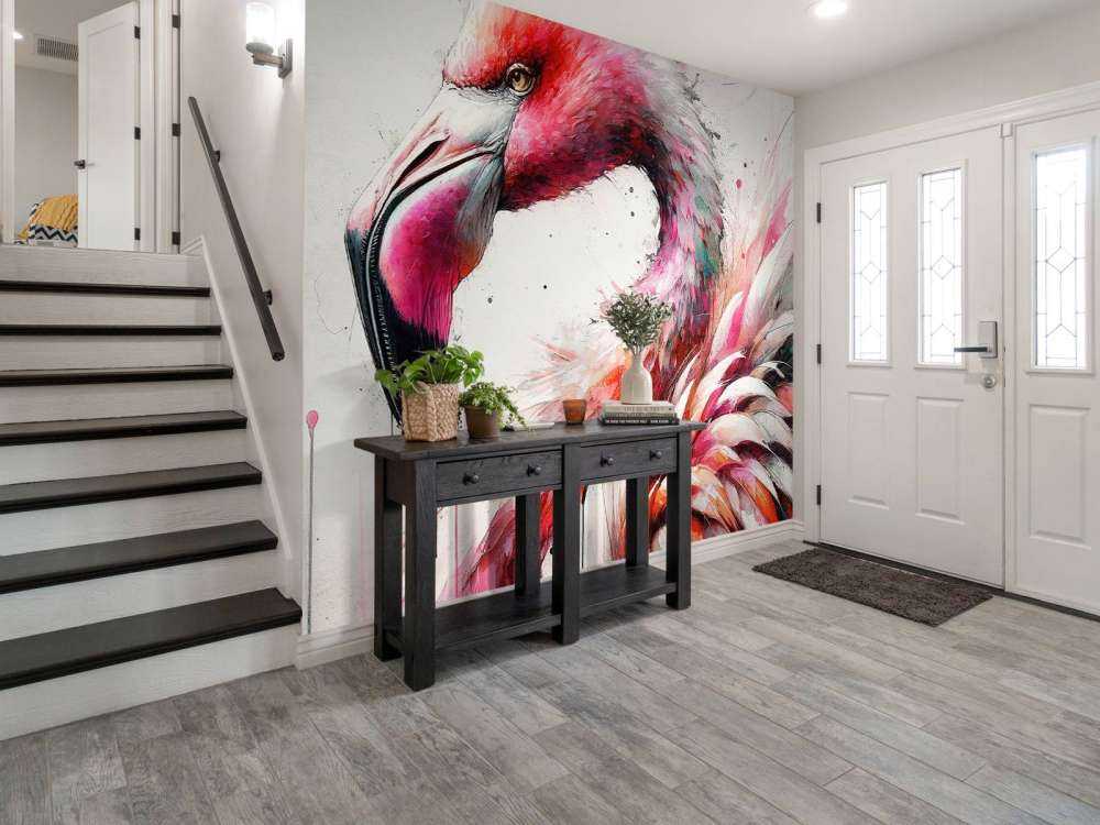 Watercolor Flamingo