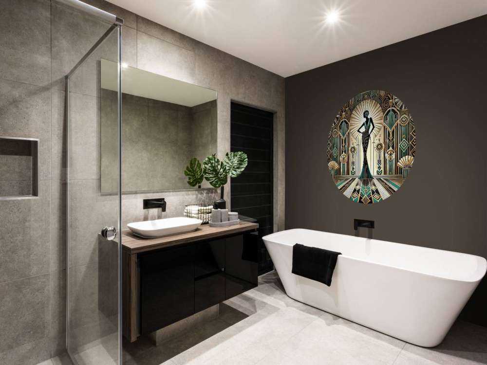 Scène d'élégance vintage en Art déco