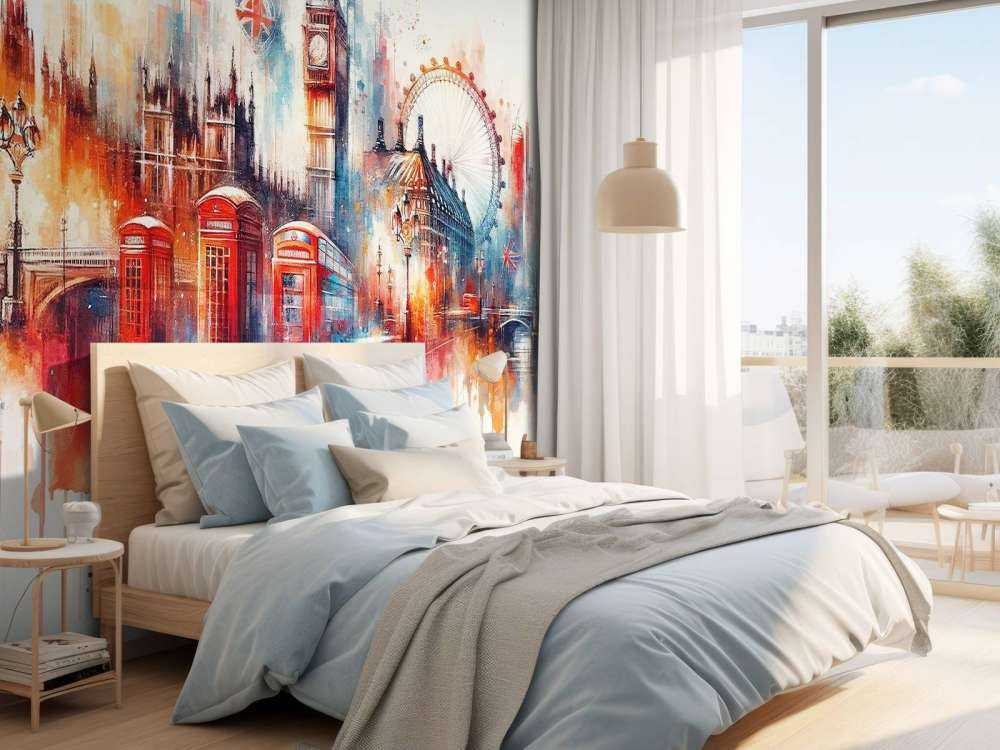 Aquarelle de la ligne d'horizon de Londres