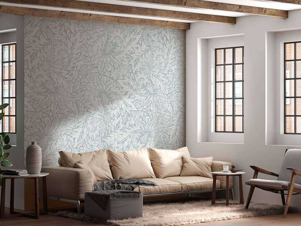 Morris Florals & Leaves - bleu poudré