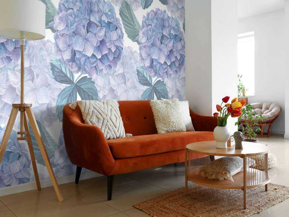 Rosée sur les Hortensias