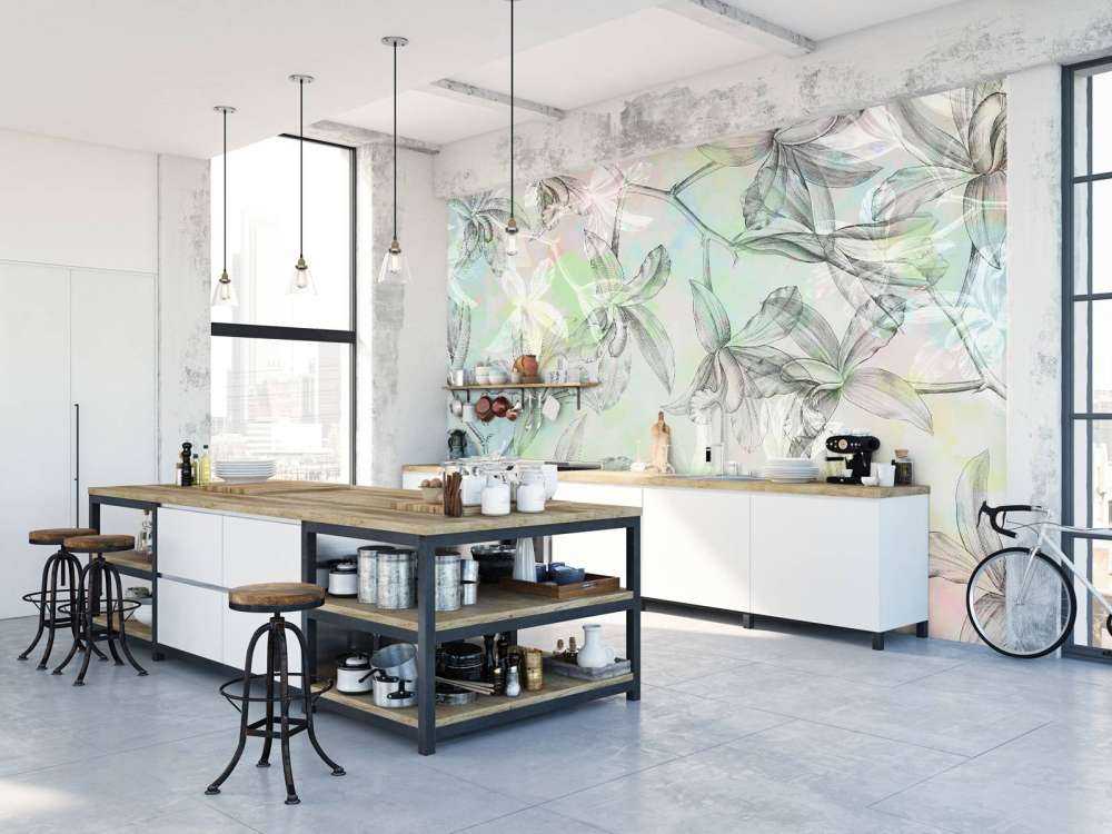 Harmonie d'orchidées aquarelle