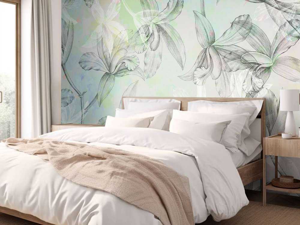 Harmonie d'orchidées aquarelle